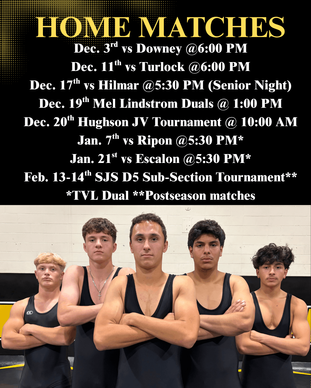 Wrestling Schedule